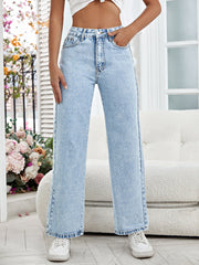 Jean droit décontracté et assorti