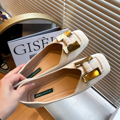 Damen Frühling Flache Weiche Sohle Pumps Dicke Herrenschuhe