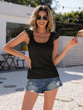 Scoop Neck Butterfly Sleeve Bodysuit