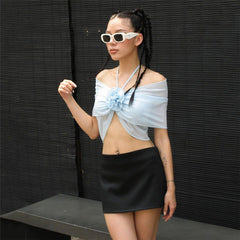 Off Shoulder Decoration Ur Top