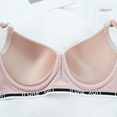 bralette Comfortable Underwear Big Chest Small Lace Thin Push Up Breast Holding Adjustable Bra