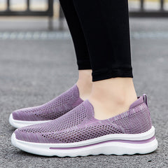 Chaussures à enfiler anciennes, tissées, respirantes et souples