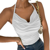 Pile Collar Show Chest Little Suspenders Top