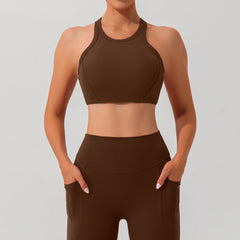 Fall Sling Beautiful Back Thread Yoga Bra Quick Drying Workout Exercise Underwear Fitness Yoga Wear Top