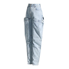 Jean skinny amincissant taille haute à coutures rétro uniques