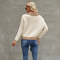 Cardigan tricoté à col court, manteau pull simple boutonnage