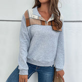 Pull patchwork à carreaux