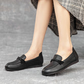 Women's Breathable Comfortable Slip-on Genuine Soft Bottom