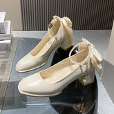 Women's Bow Fairy Style Chunky Pearl