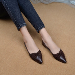 Women's Pointed Toe Pumps French Cloth Flat
