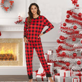 Homewear Anzug Pyjamas Können Weihnachten Elch Langarm Hosen Anzug Weihnachten