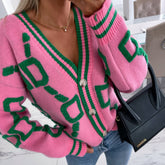 Gestrickte Strickjacke Lose Pullover Mantel Pullover Strickjacke