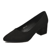 Women's High Chunky Summer Black Comfortable Heels