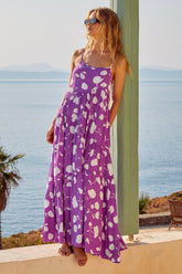 Printed Wear Dress Sling Vacation Beach Dress