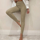 Collants de couleur unie, pantalons de yoga skinny, pantalons de sport décontractés et de fitness