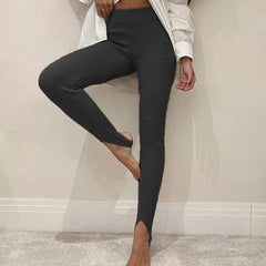 Solid Color Pantyhose Skinny Yoga Pants Sports Casual Fitness Pants