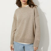 Pull russe à col rond, pull ample