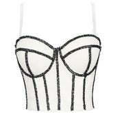 Camisole courte, vêtement d'extérieur, soutien-gorge sans manches, célébrité Internet, sous-vêtement enveloppé sur la poitrine