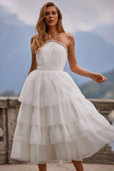 Ärmelloses Neckholderkleid Rückenfreies Kleid