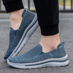 Chaussures à enfiler anciennes, tissées, respirantes et souples