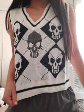 Weste Weste Mantel Oberbekleidung Gestrickter Halloween Pullover V-Ausschnitt