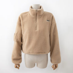 Manteau pull ample à cordon court