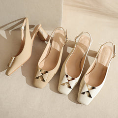 Women's High Springable Simple Ornament Heels