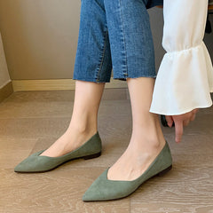 Pumps mit spitzer Spitze und weicher Sohle in Damengröße