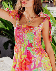 Sling Dress Beach Vacation Tiered Dress