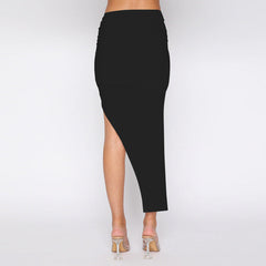 Design Asymmetric Pleated Skirt