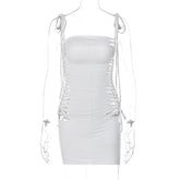 Cutout Sleeveless Spaghetti Straps Slimming Dress