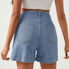 Denim Shorts High Waist Denim Shorts Casual Pants All Matching