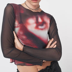 T-Shirt mit Rundhalsausschnitt und schmaler Passform in Kontrastfarben