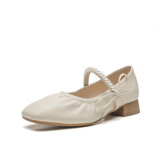 Escarpins à talons épais et carrés pour femmes