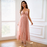 Robe caraco slim en maille à sequins