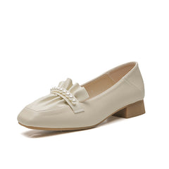 Frauen Herbst Sommer Perle Plissee Oma Weichen