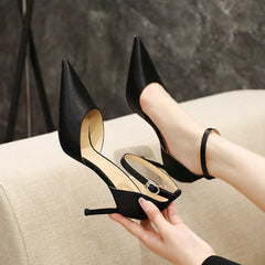 Women's Stilettos High Pointed Toe Satin