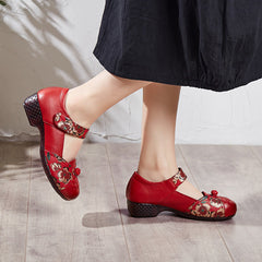 Women's Weave Mom Four Pumps Chunky