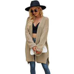 Pull ample de couleur unie avec poche