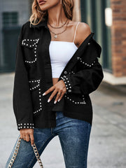 Beadedable Loose All Match Denim Jacket