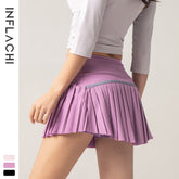 Ultra-Short Pleated Skirt Sports Running Faux Two-Piece Skirt Sports Mini Skirt Tennis Skirt Anti-Exposure