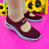 Women's Old Beijing Cloth Breathable Mesh Surface
