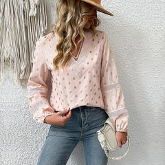 Long Sleeve Bronzing Shirt