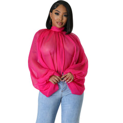 Mesh See-through Lace up Cutout Sun Protection