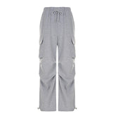 Street Pleated Sweatpants Casual Pants