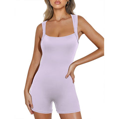 Jumpsuit Solid Color Jumpsuit Sports