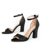 Sandalen mit hohem Absatz und Fesselriemchen