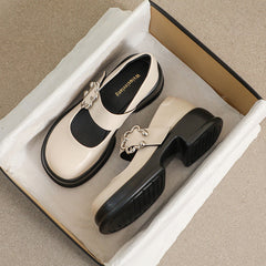 Women's Spring French Shallow Mouth Pumps Chunky