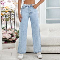 Jean droit décontracté et assorti