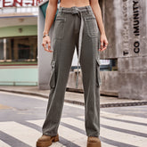 Hip Hop Denim Overalls Freizeithose